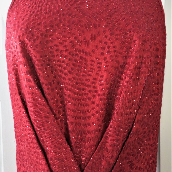 Red Sparkling Formal Dress by ML Monique Lhuillier - Picture 5 of 16